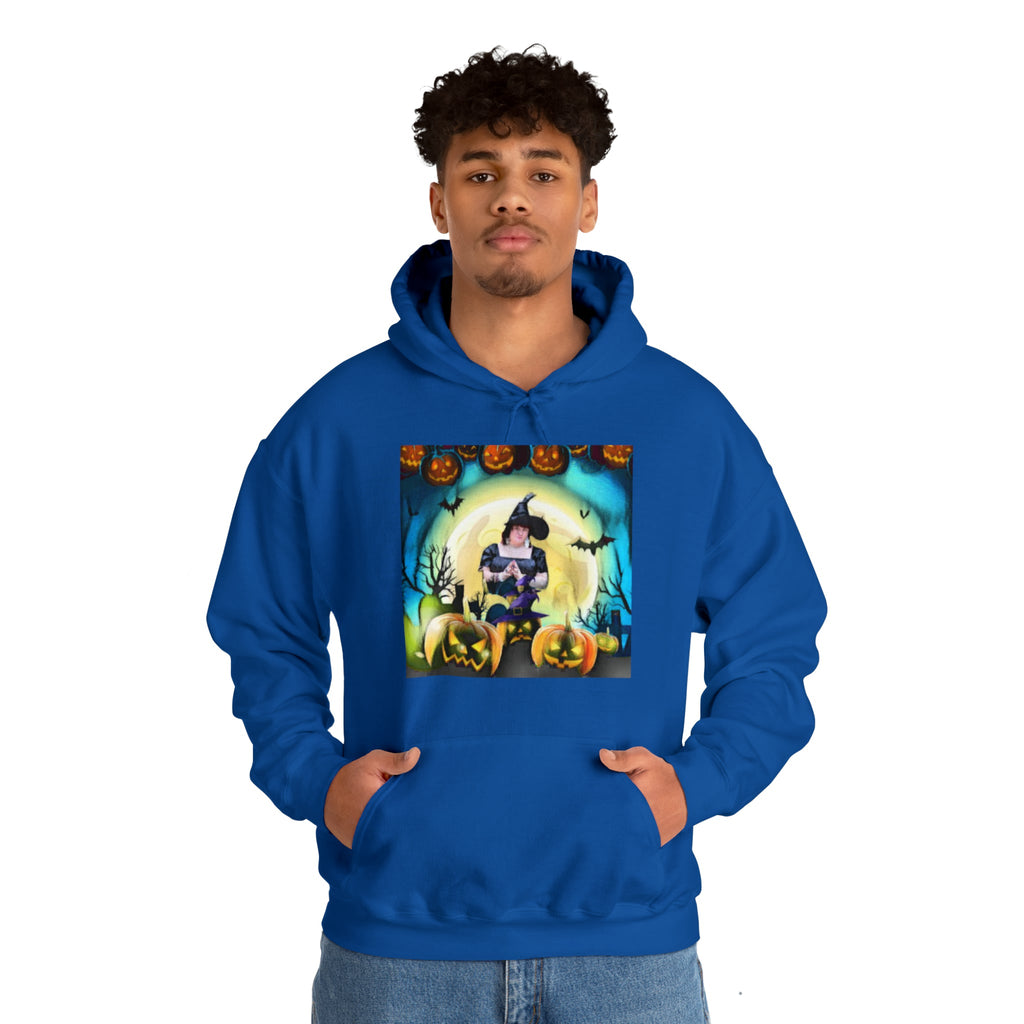 Scary Witch Unisex Heavy Blend™ Hooded Sweatshirt up to 5XL