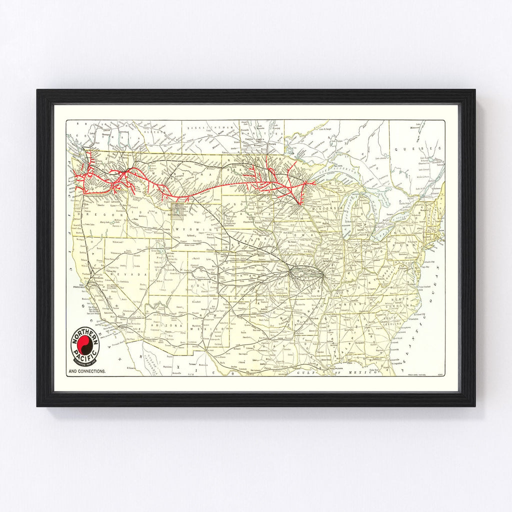 Vintage Map of Yellowstone National Park, 1909
