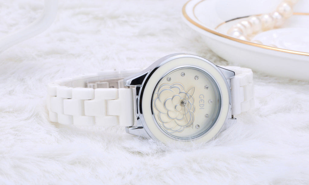 Trendy Fashion Waterproof Ladies Ceramic Watch (See size chart where applicable)
