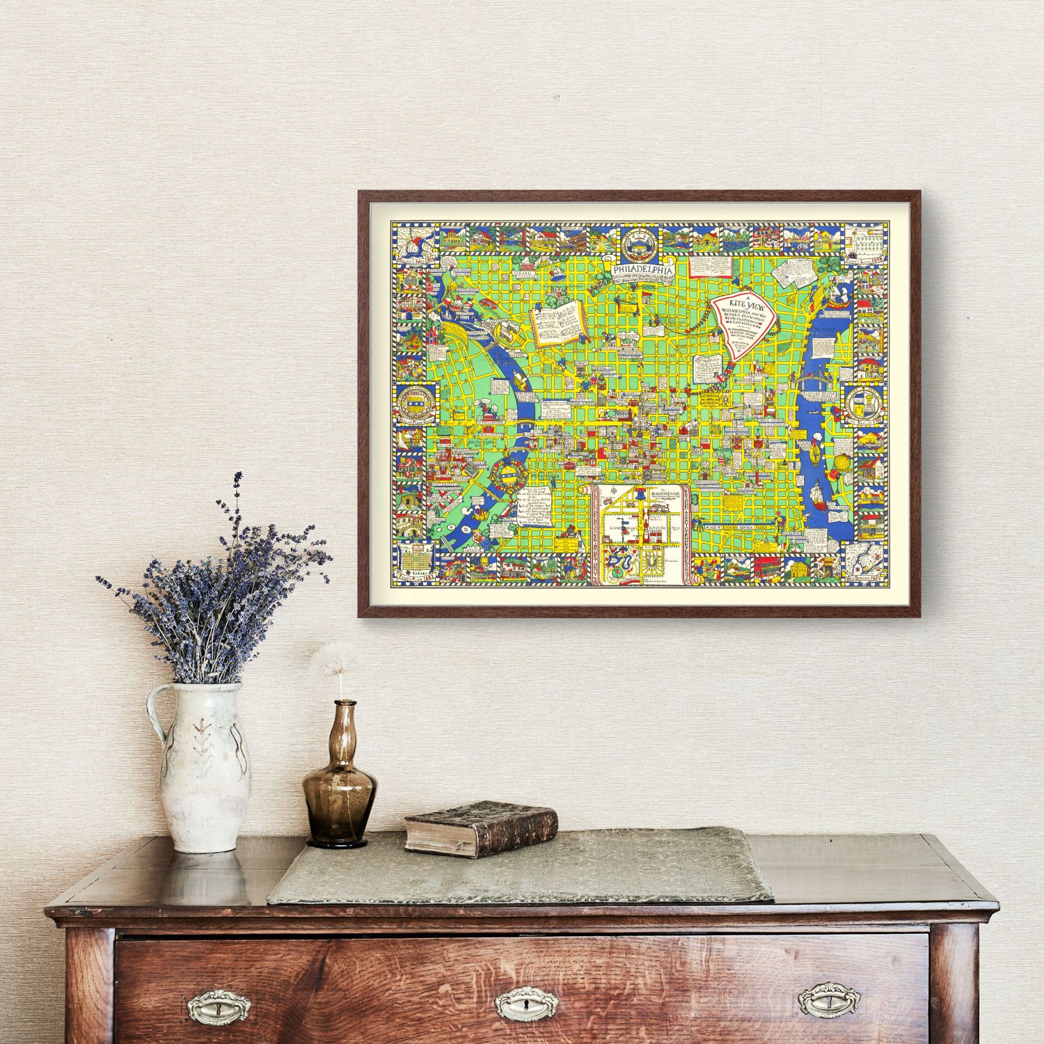 Vintage Map of Philadelphia, Pennsylvania 1926