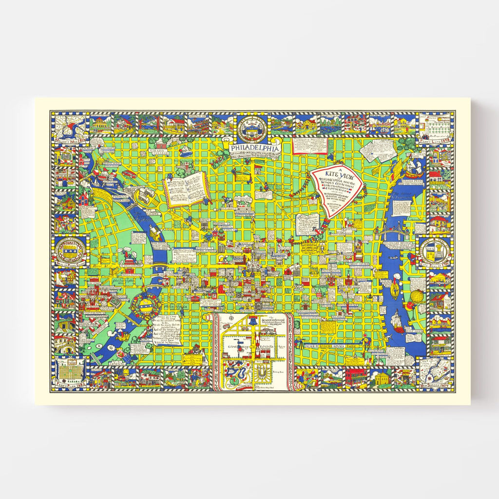 Vintage Map of Philadelphia, Pennsylvania 1926