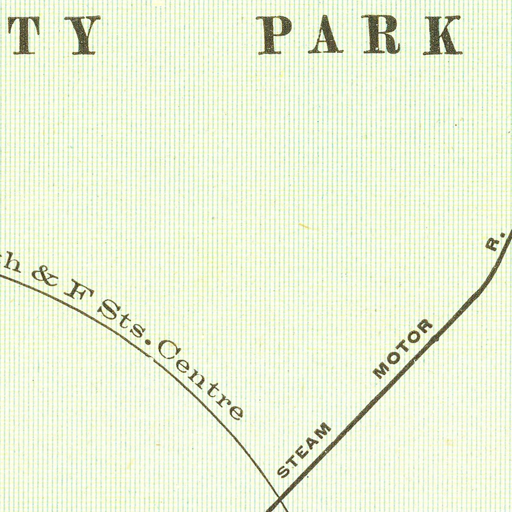 Vintage Map of San Diego, California 1912