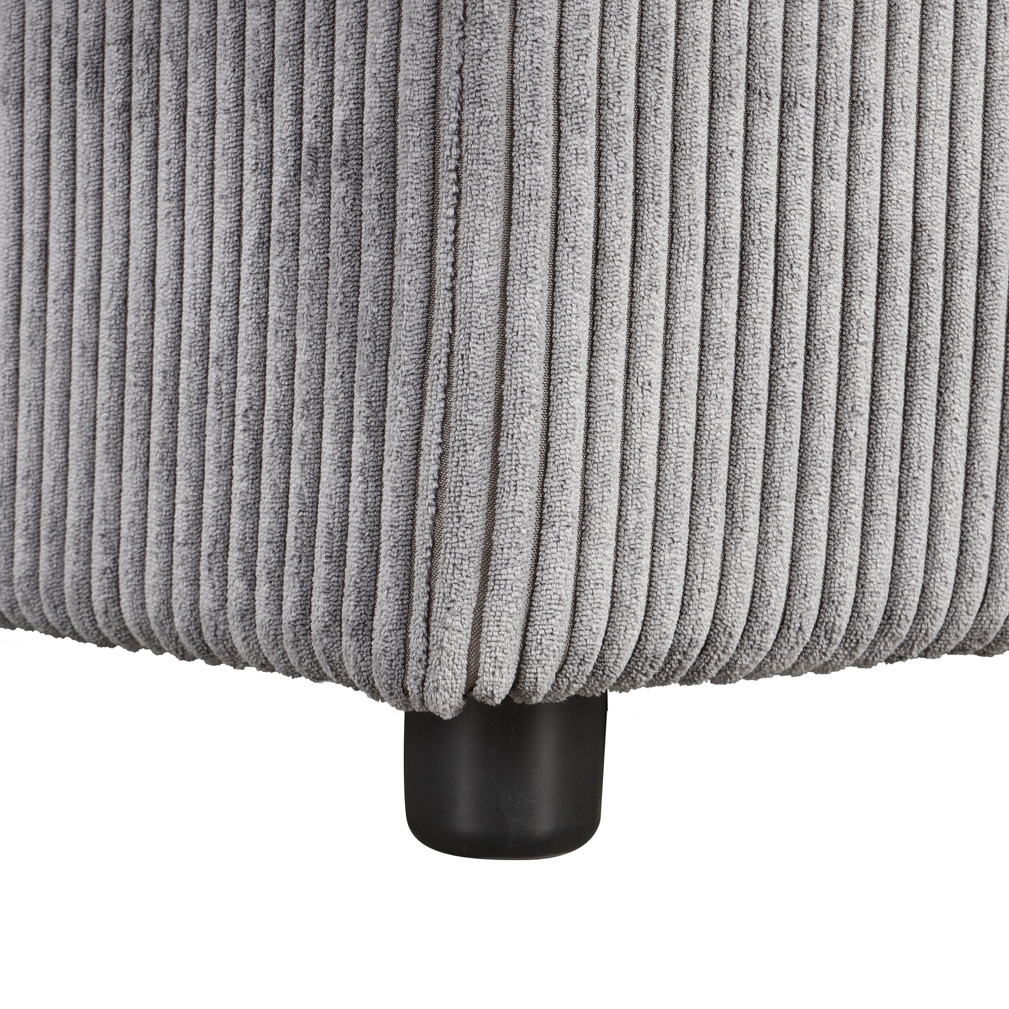 U_STYLE Upholstery Sleeper Sectional Sofa with Storage Bags and 2 cup holders  on Arms