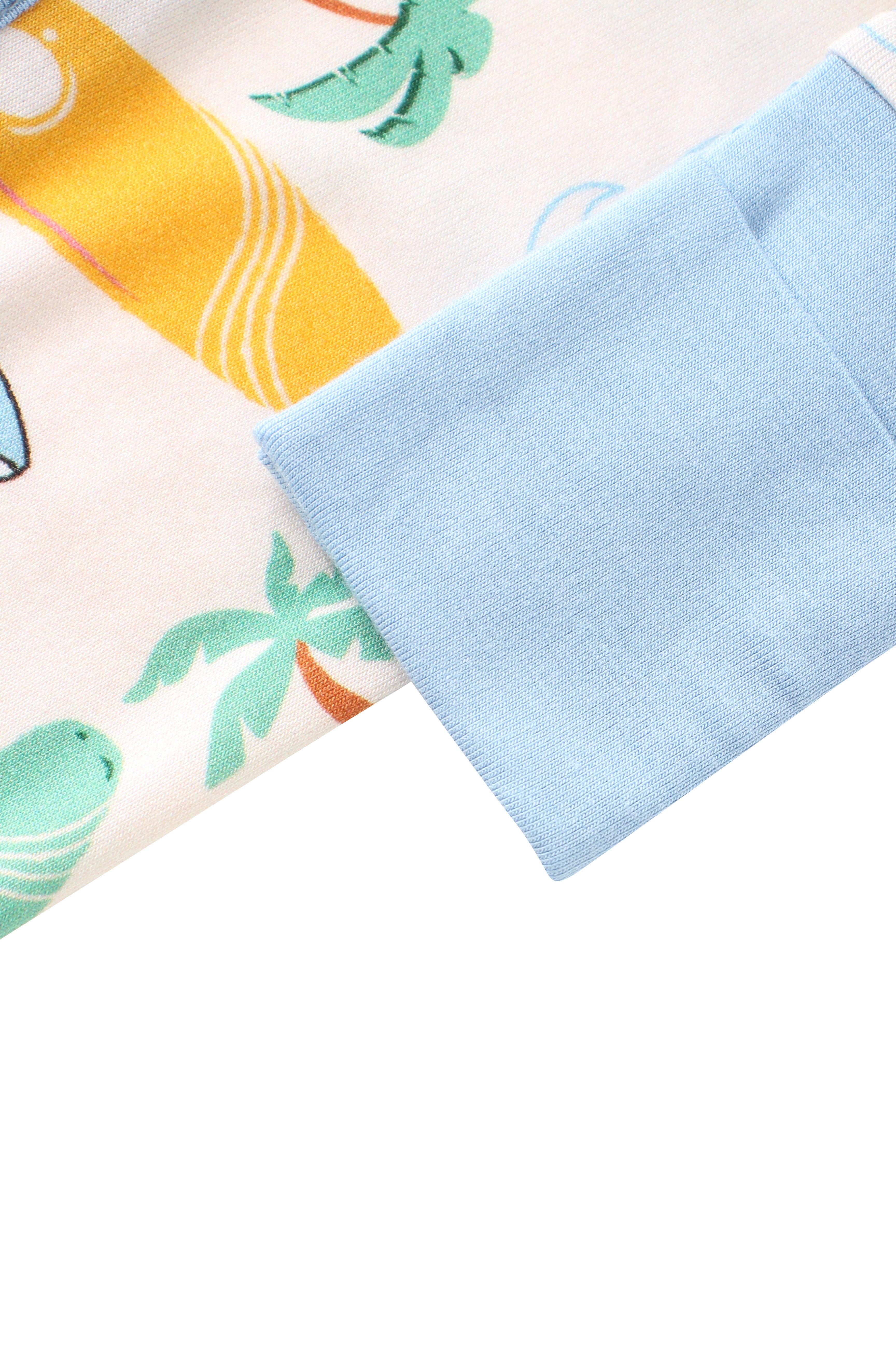 Posh TOT Surf's Up Bamboo Baby Convertible Zippy Romper  CINCO DE MAYO PROMO - FINAL SALE