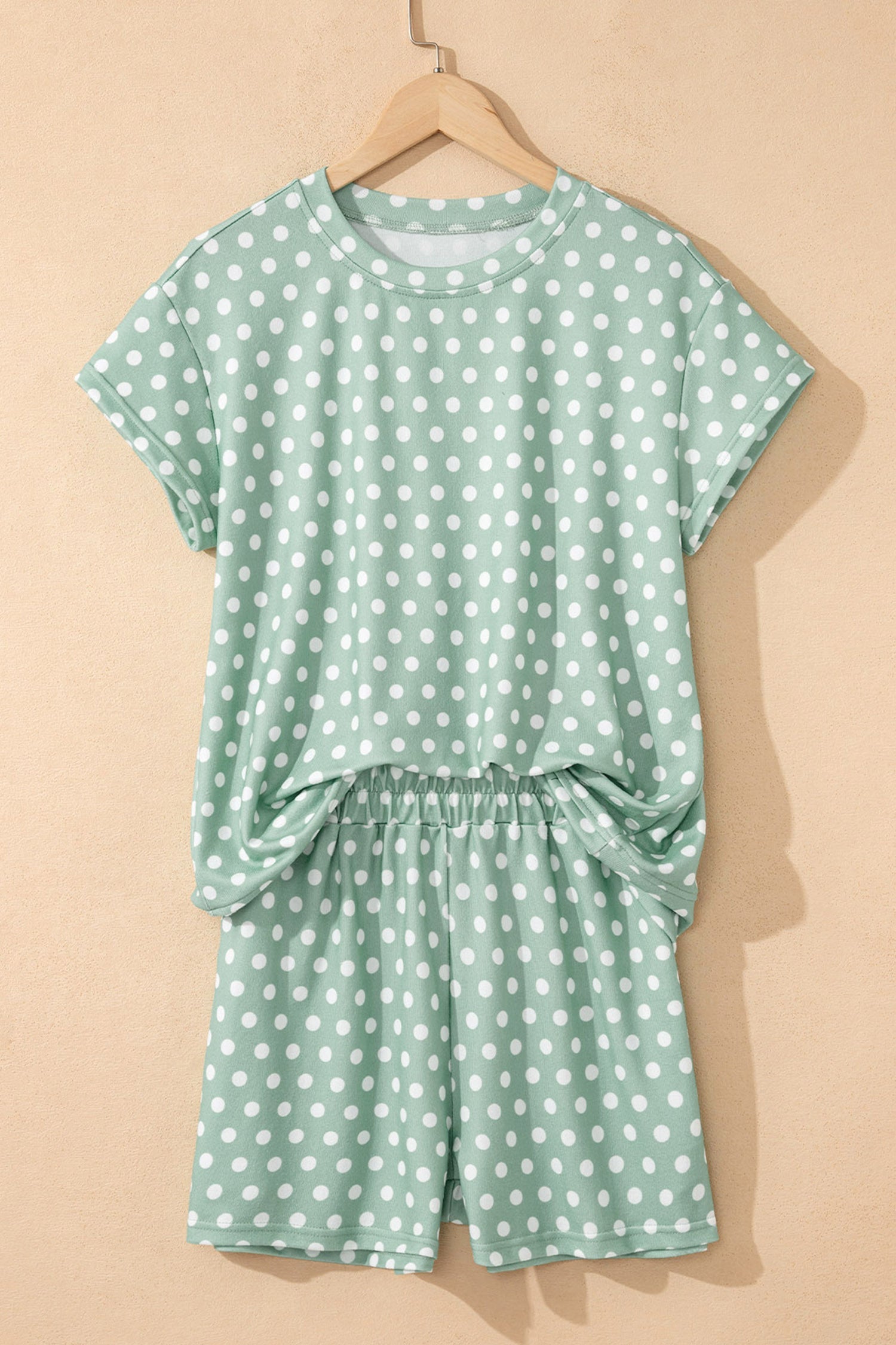 Polka Dot Short Sleeve Top & Shorts Set