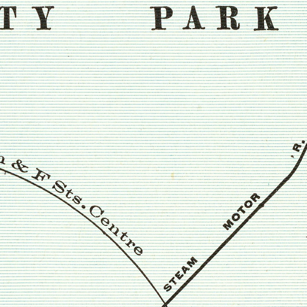 Vintage Map of San Diego, California 1893