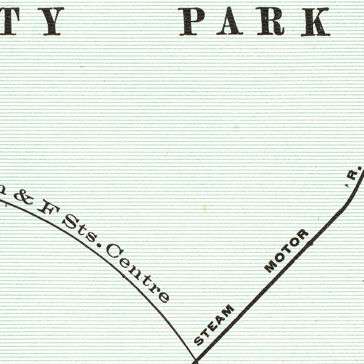 Vintage Map of San Diego, California 1893