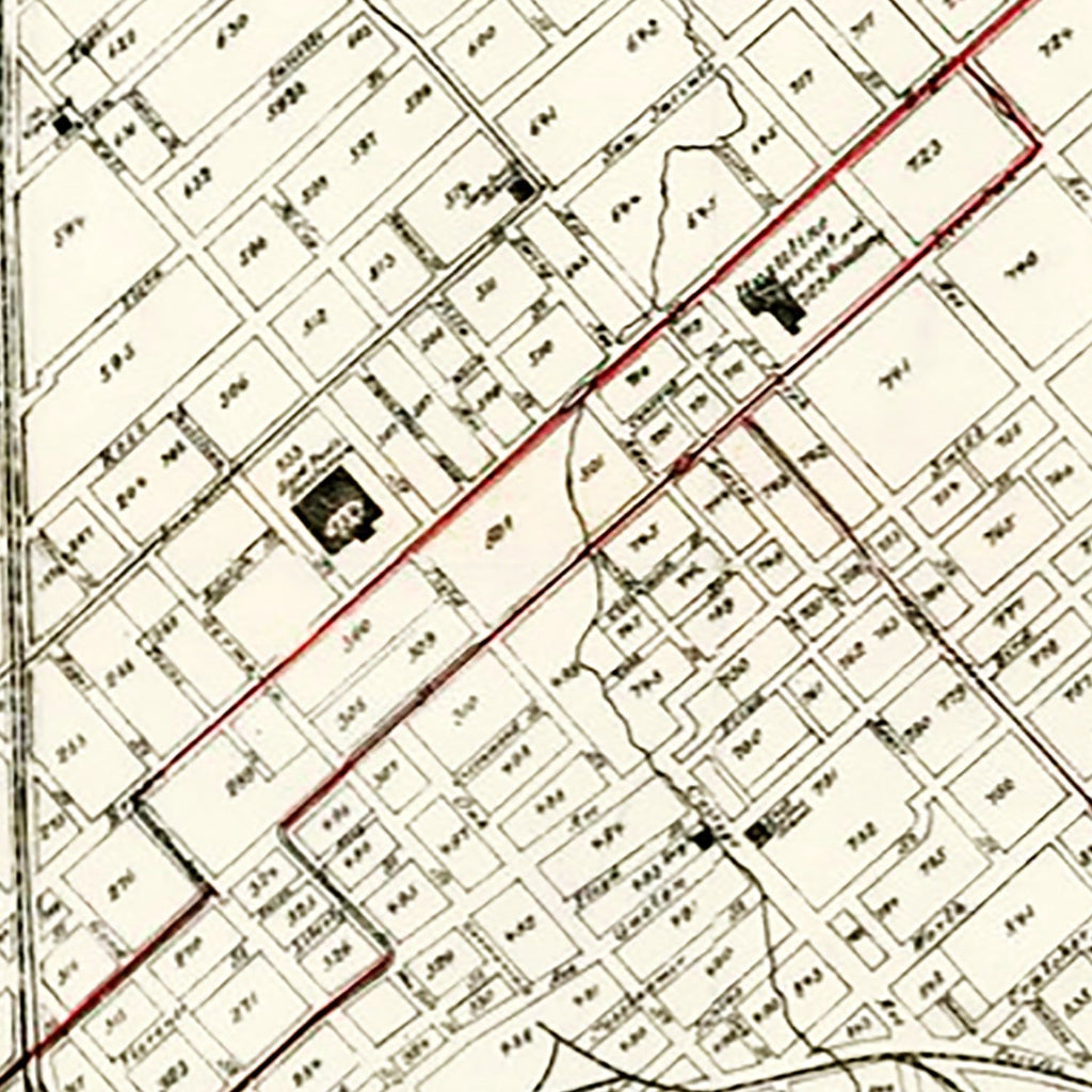 Vintage Map of Dallas, Texas 1901