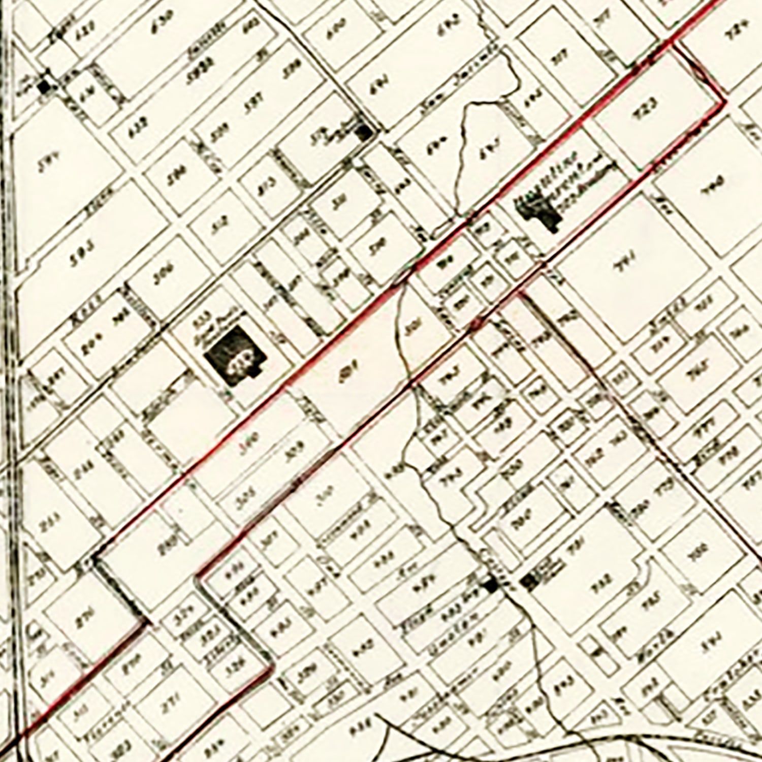 Vintage Map of Dallas, Texas 1901