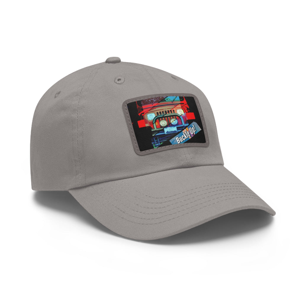 Buckle Up!  4 Wheel Drive Hat with Rectangle Leather Patch