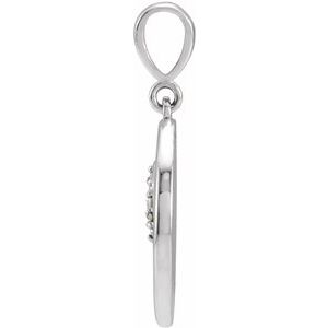 Platinum .02 CTW Natural Diamond Lion Charm/Pendant