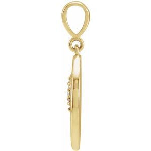 14K Yellow Gold .02 CTW Natural Diamond Lion Charm/Pendant