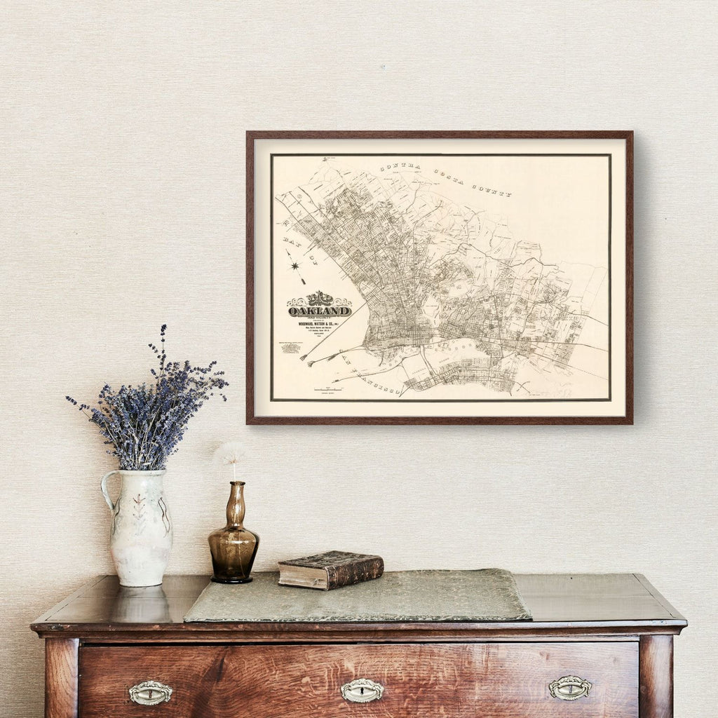 Vintage Map of Oakland, California 1903