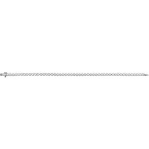 Sterling Silver 3 1/2 CTW Lab-Grown Diamond Bezel-Set 7" Bracelet – image 3