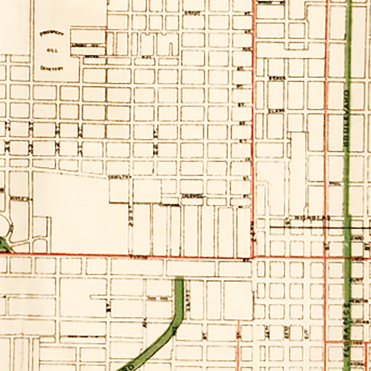 Vintage Map of Omaha, Nebraska 1898