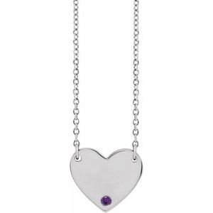 Engravable Heart Necklace