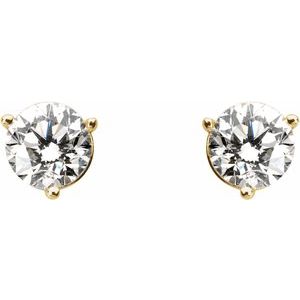 14K Yellow Gold 2 CTW Natural Diamond Earrings – image 2
