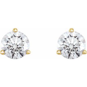 14K Yellow Gold 3/4 CTW Natural Diamond Earrings – image 2