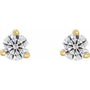 14K Yellow Gold 1/5 CTW Natural Diamond Earrings – image 2