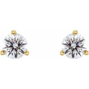 14K Yellow Gold 1/2 CTW Natural Diamond Earrings – image 2