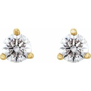 14K Yellow Gold 1/4 CTW Natural Diamond Earrings – image 2