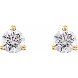 14K Yellow Gold 1/3 CTW Natural Diamond Earrings – image 2