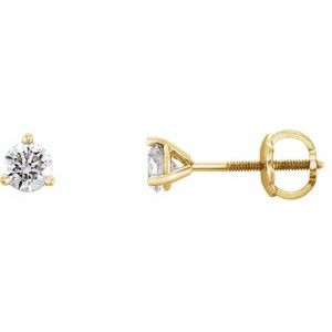 14K Yellow Gold 1/3 CTW Natural Diamond Earrings