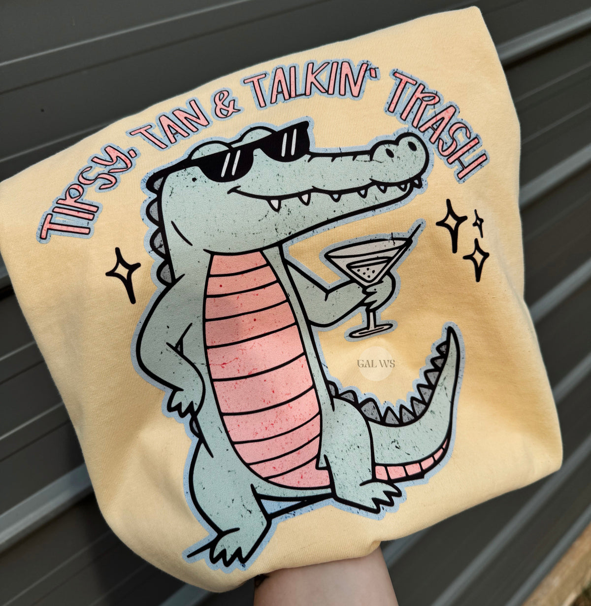 tan, tipsy, & talking trash tee or sweatshirt