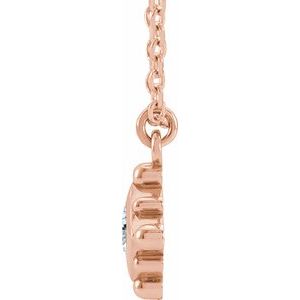 Bezel-Set Beaded Necklace
