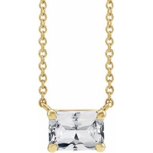 Claw-Prong Solitaire Necklace or Center