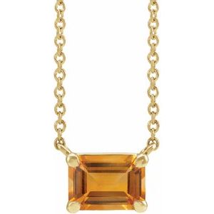 Claw-Prong Solitaire Necklace or Center