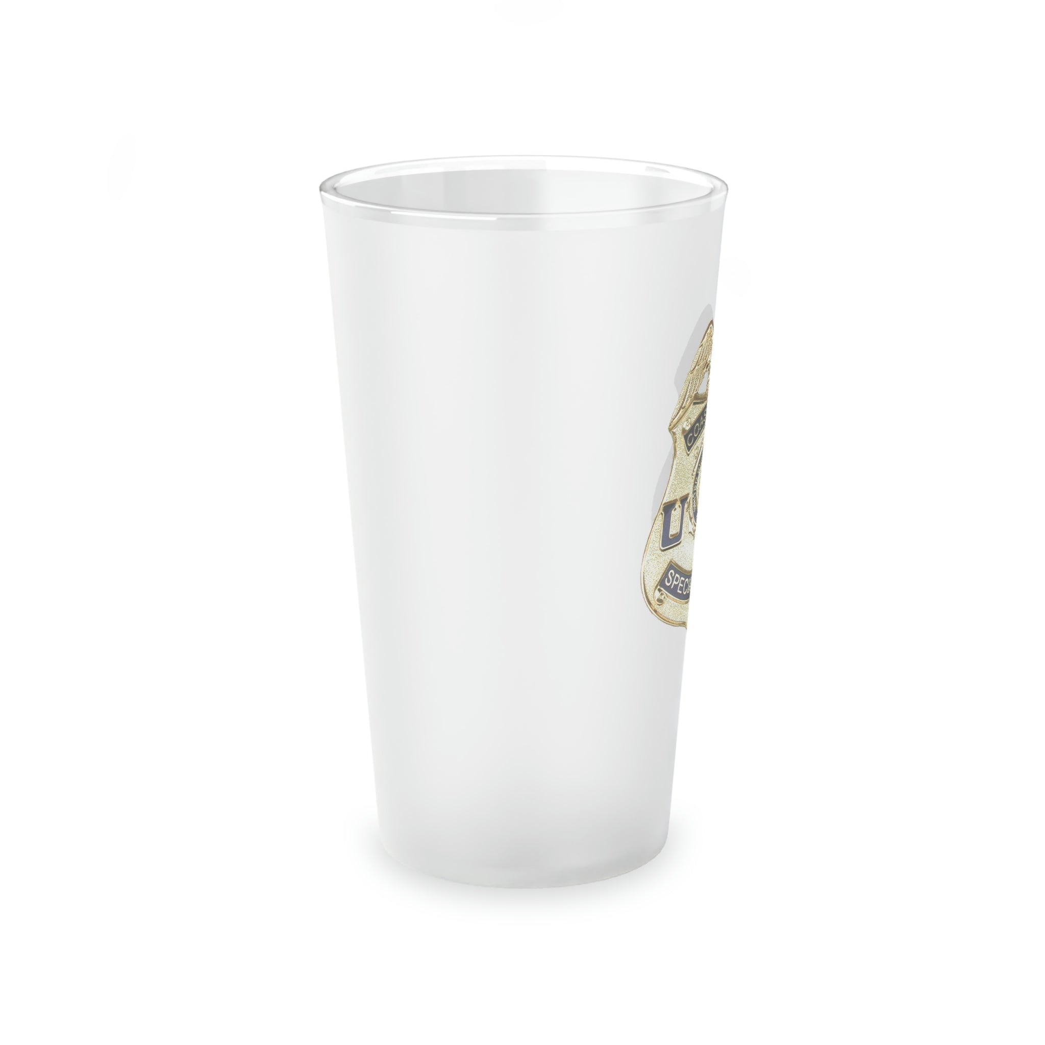 CGIS Badge - Frosted Pint Glass, 16oz
