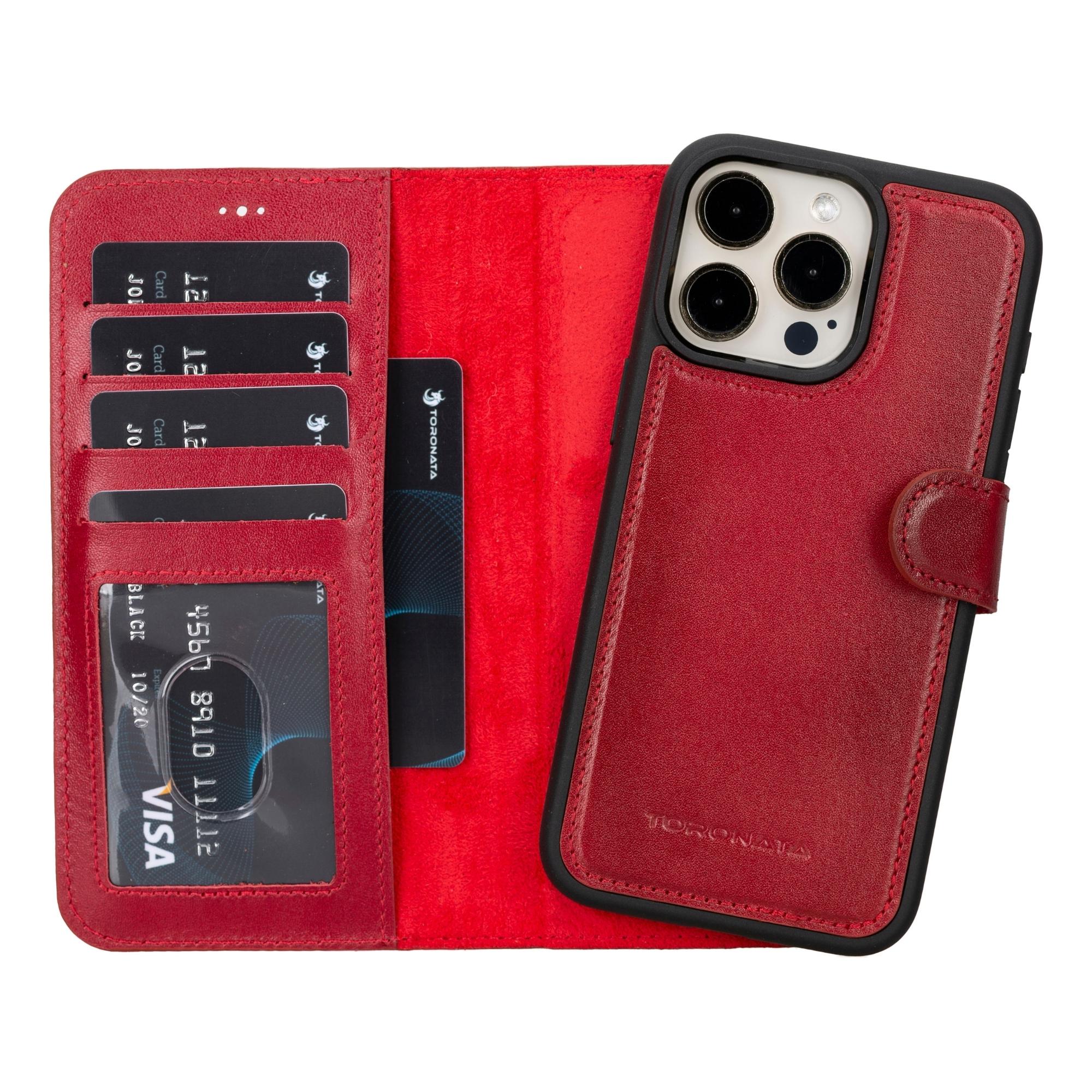 Casper iPhone 14 Series Detachable Leather Wallet Case
