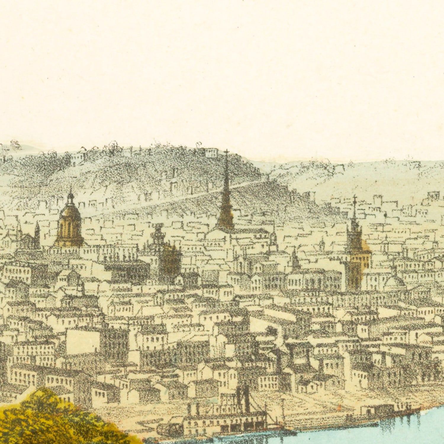 Vintage Map of Cincinnati, Ohio 1867