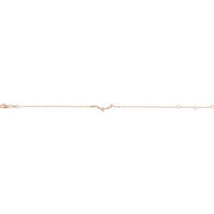 14K Rose Gold .06 CTW Natural Diamond Branch Bar 6 1/2-7 1/2" Bracelet – image 2