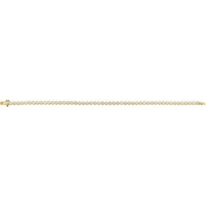 14K Yellow Gold 3 1/2 CTW Lab-Grown Diamond Bezel-Set 7" Bracelet – image 3