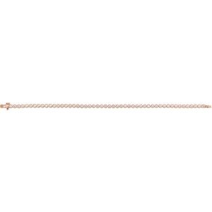14K Rose Gold 3 1/2 CTW Lab-Grown Diamond Bezel-Set 7" Bracelet – image 3