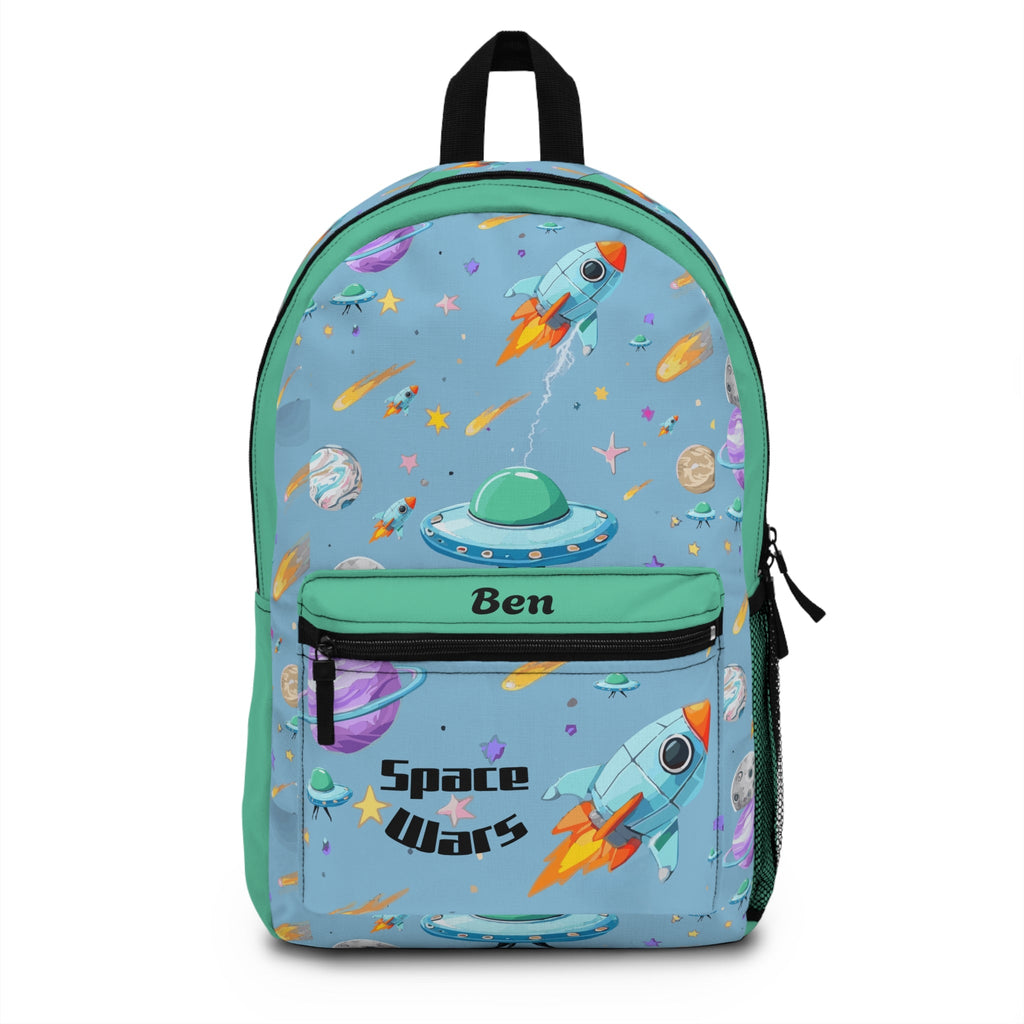 Space Wars Personalized Backpack, Kids' School Bag, Galaxy Design Backpack, Astronomy Travel Bag, Astronomy Gift for Kids