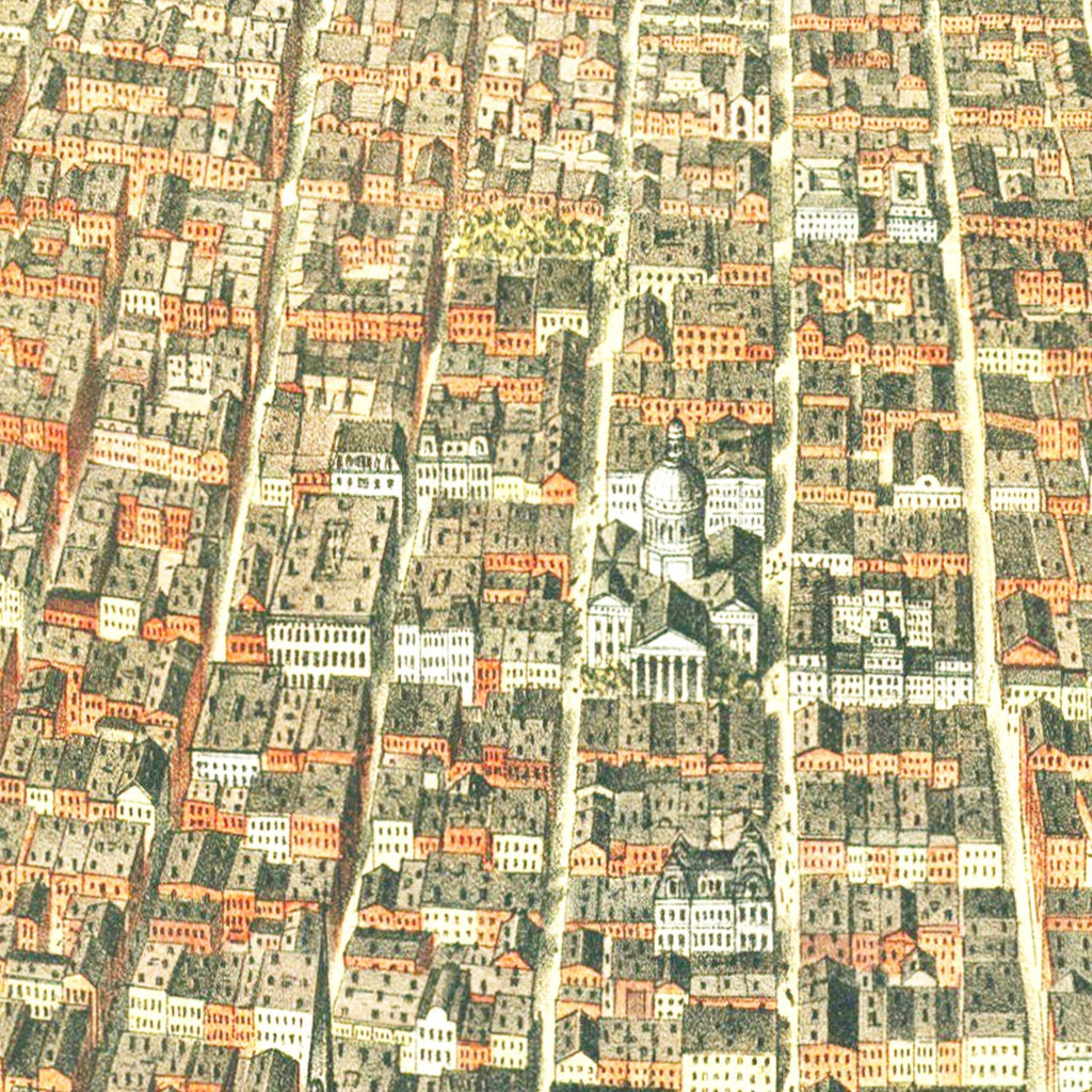 Vintage Map of St. Louis, Missouri 1874