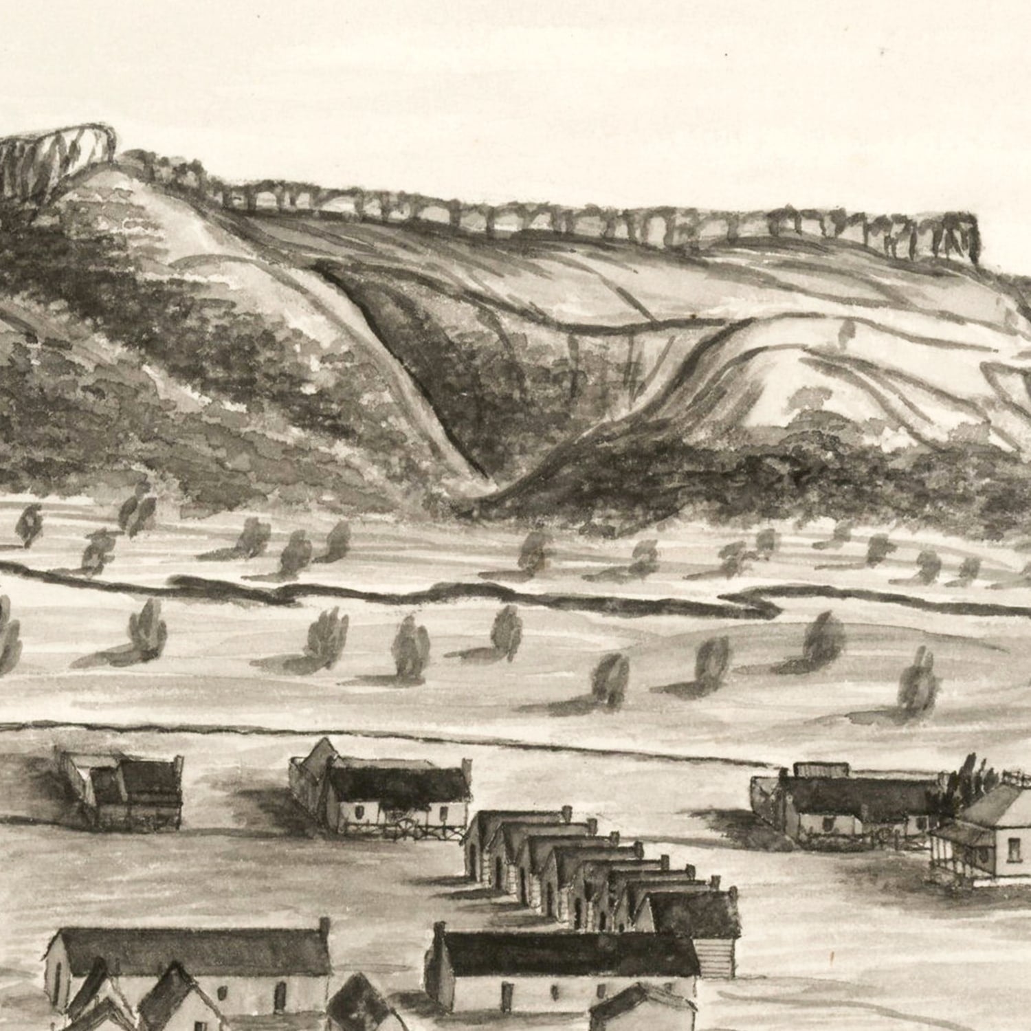 Vintage Map of Camp Apache, Arizona 1876