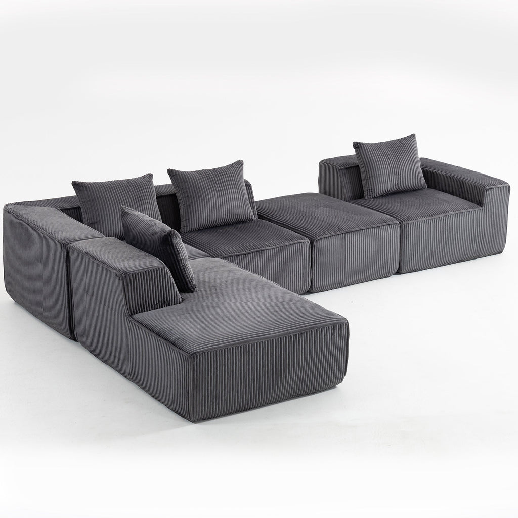 Multi person modular compression sofa that can be freely combined-33005-5