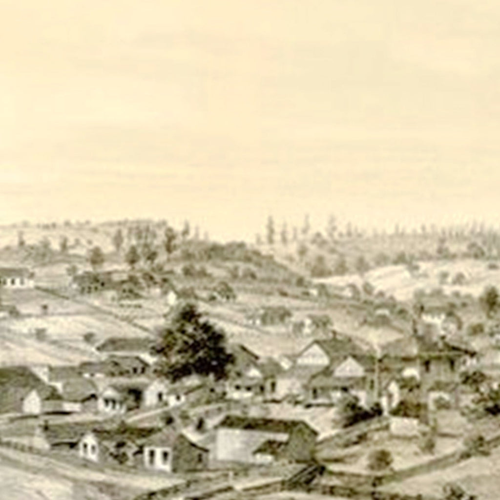 Vintage Map of Jackson, California 1857