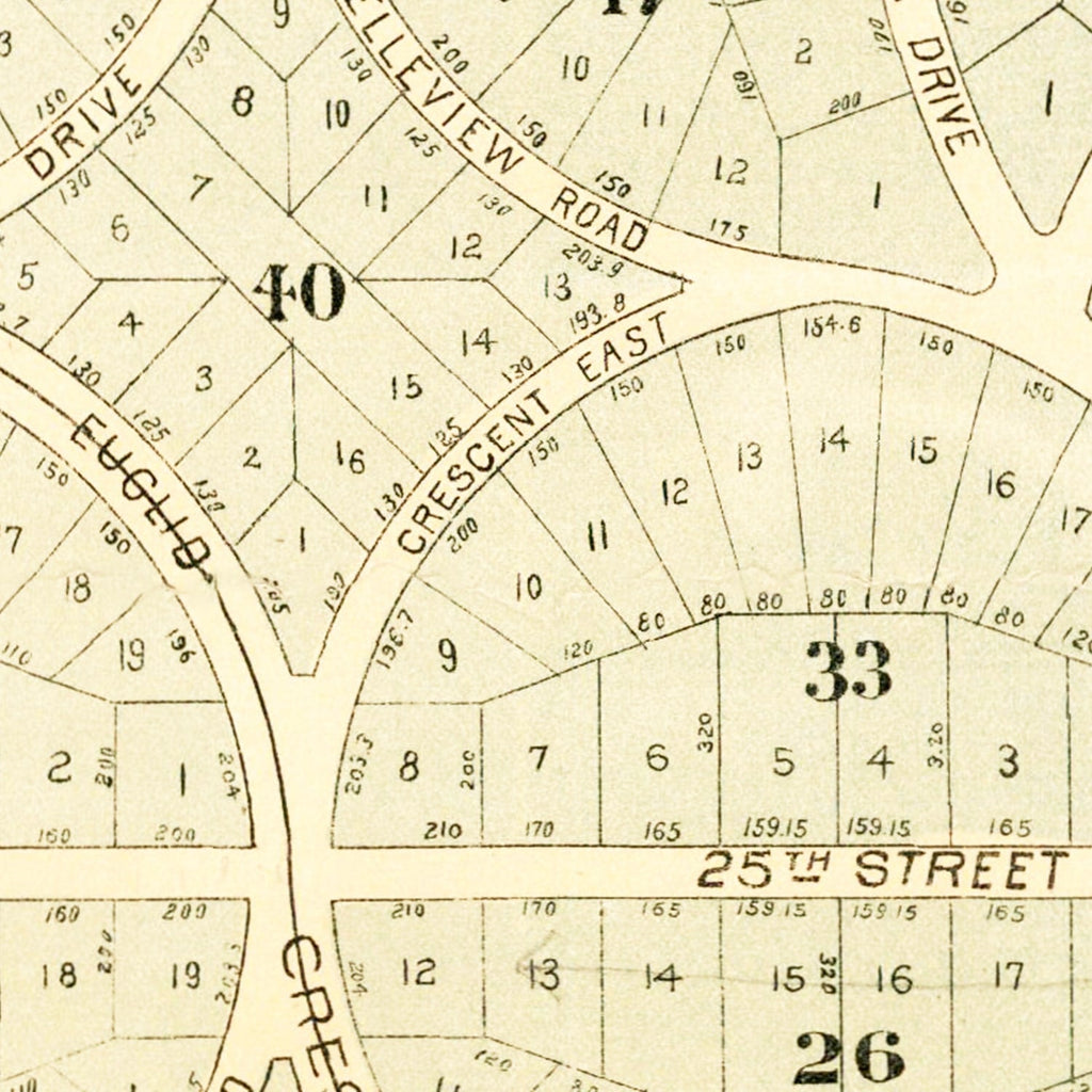 Vintage Map of San Antonio Heights, California 1887