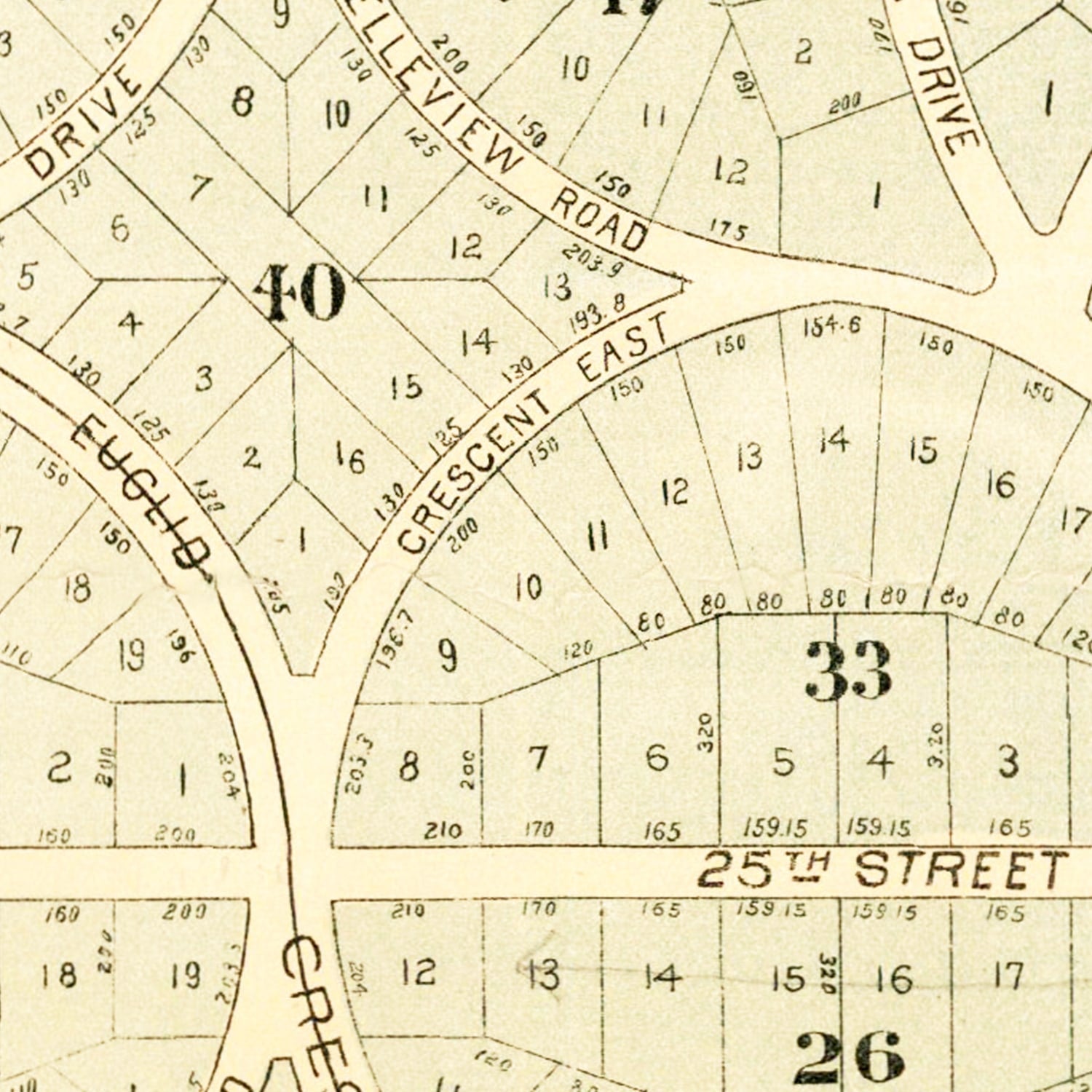 Vintage Map of San Antonio Heights, California 1887