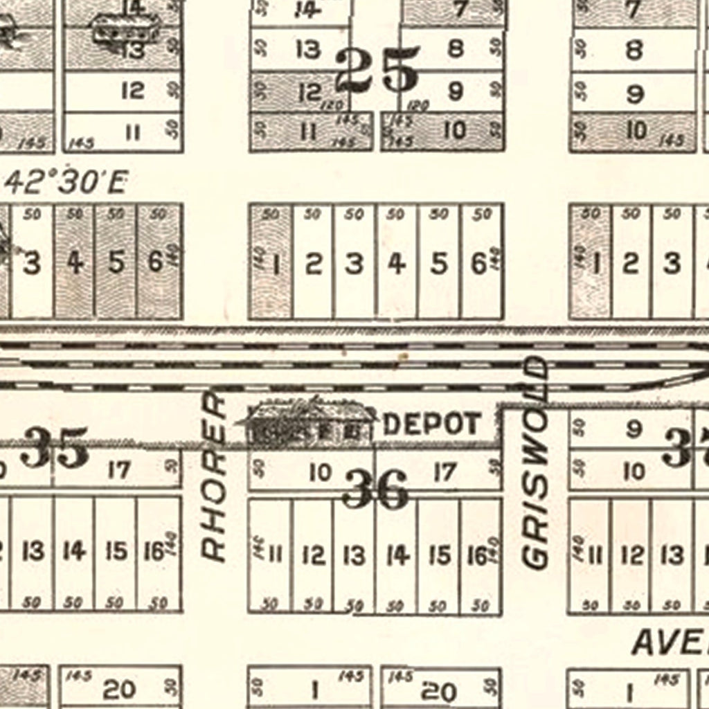 Vintage Map of Kenwood, California 1887