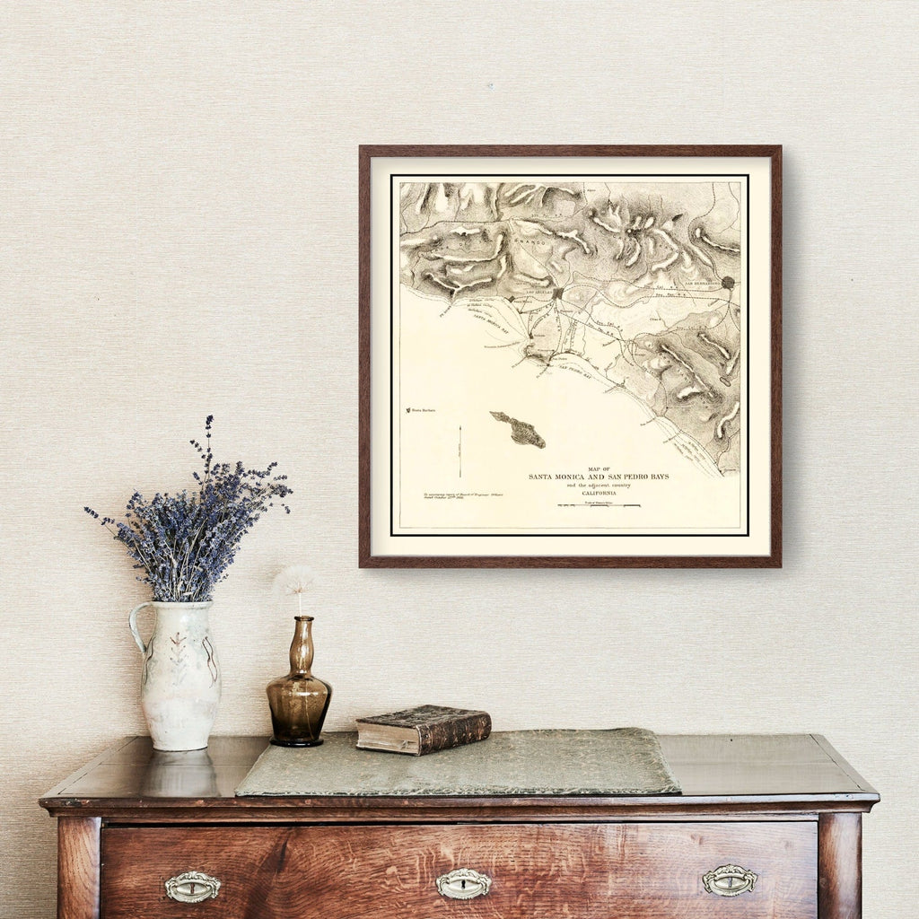 Vintage Map of Santa Monica, California 1892
