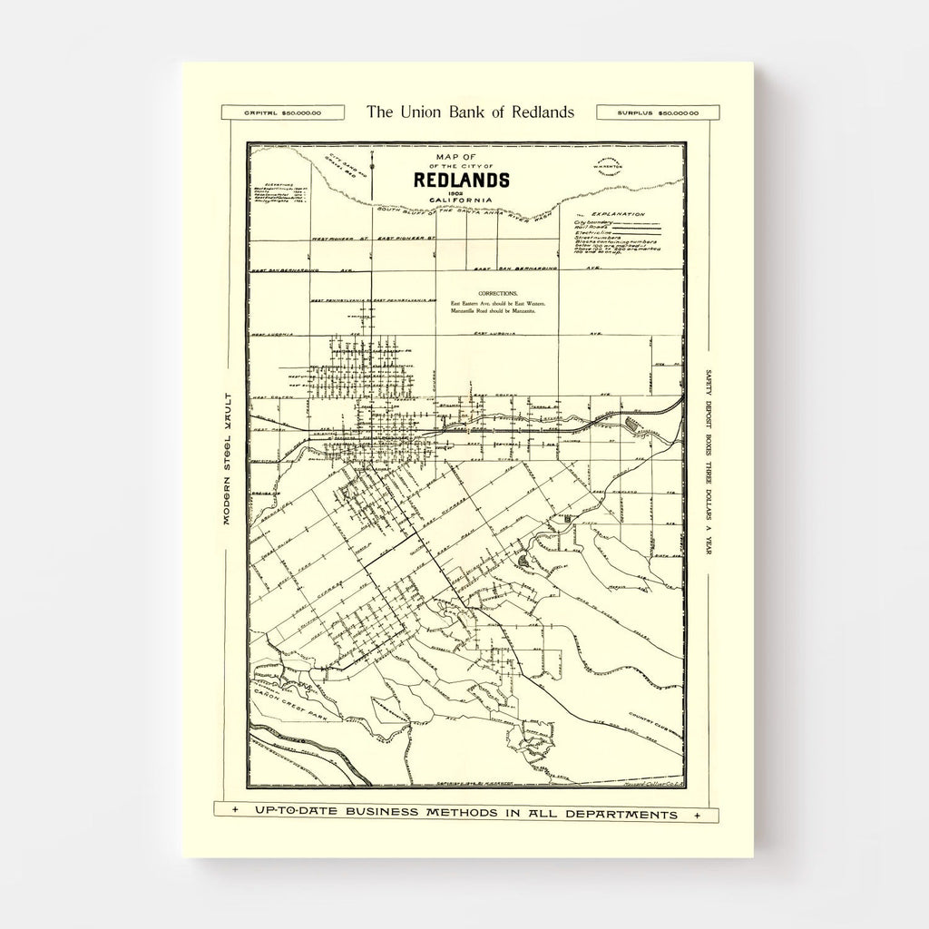 Vintage Map of San Jose, California 1899