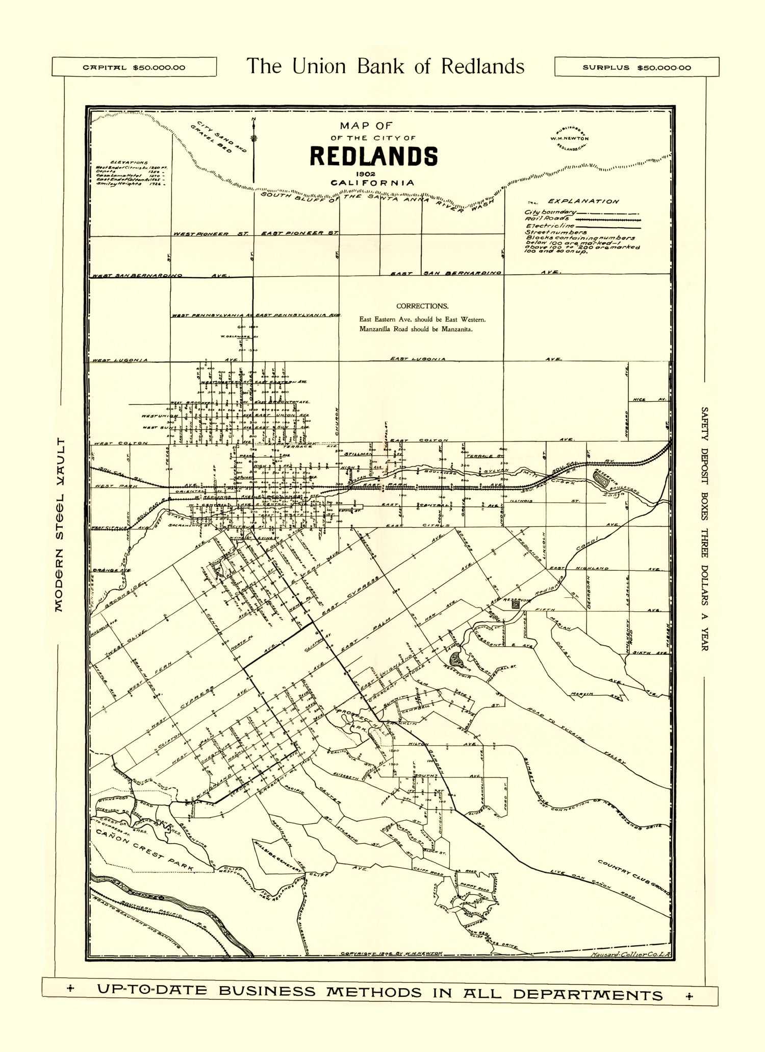 Vintage Map of San Jose, California 1899