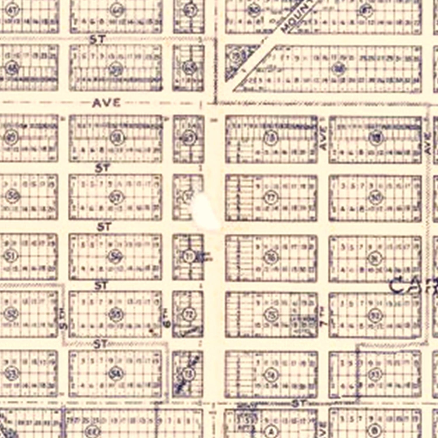 Vintage Map of Carmel-By-The-Sea, California 1920