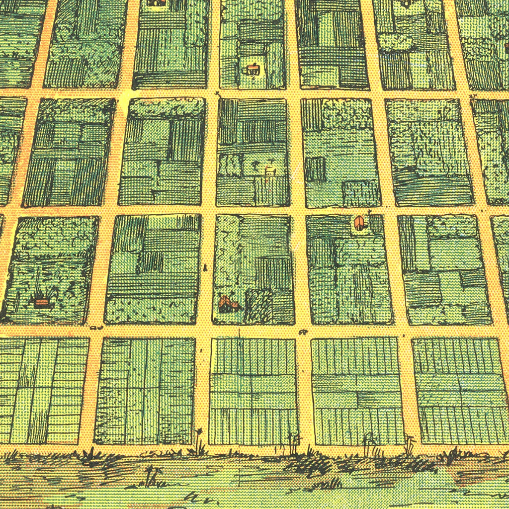 Vintage Map of Detroit, Florida 1911